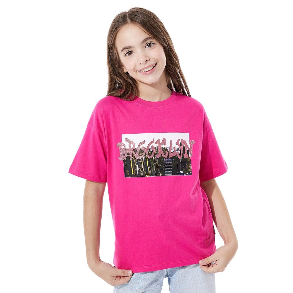 Victor and Jane - Girl's T-Shirt - Pink