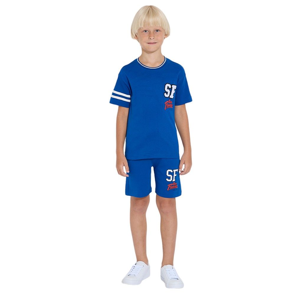 Victor and Jane - Boys' T-Shirt & Shorts Set - Blue