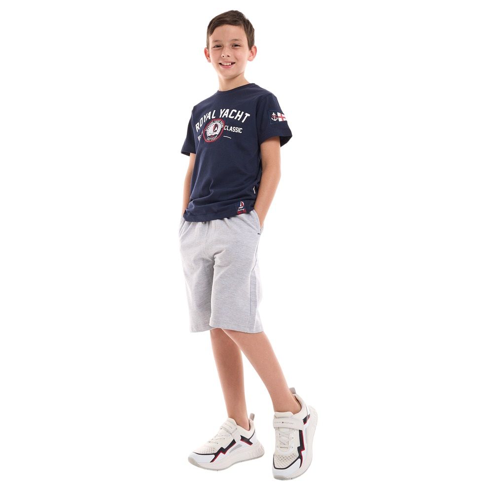 Victor and Jane - 2pc-Set - Boys T-Shirt And Shorts - Navy/Grey