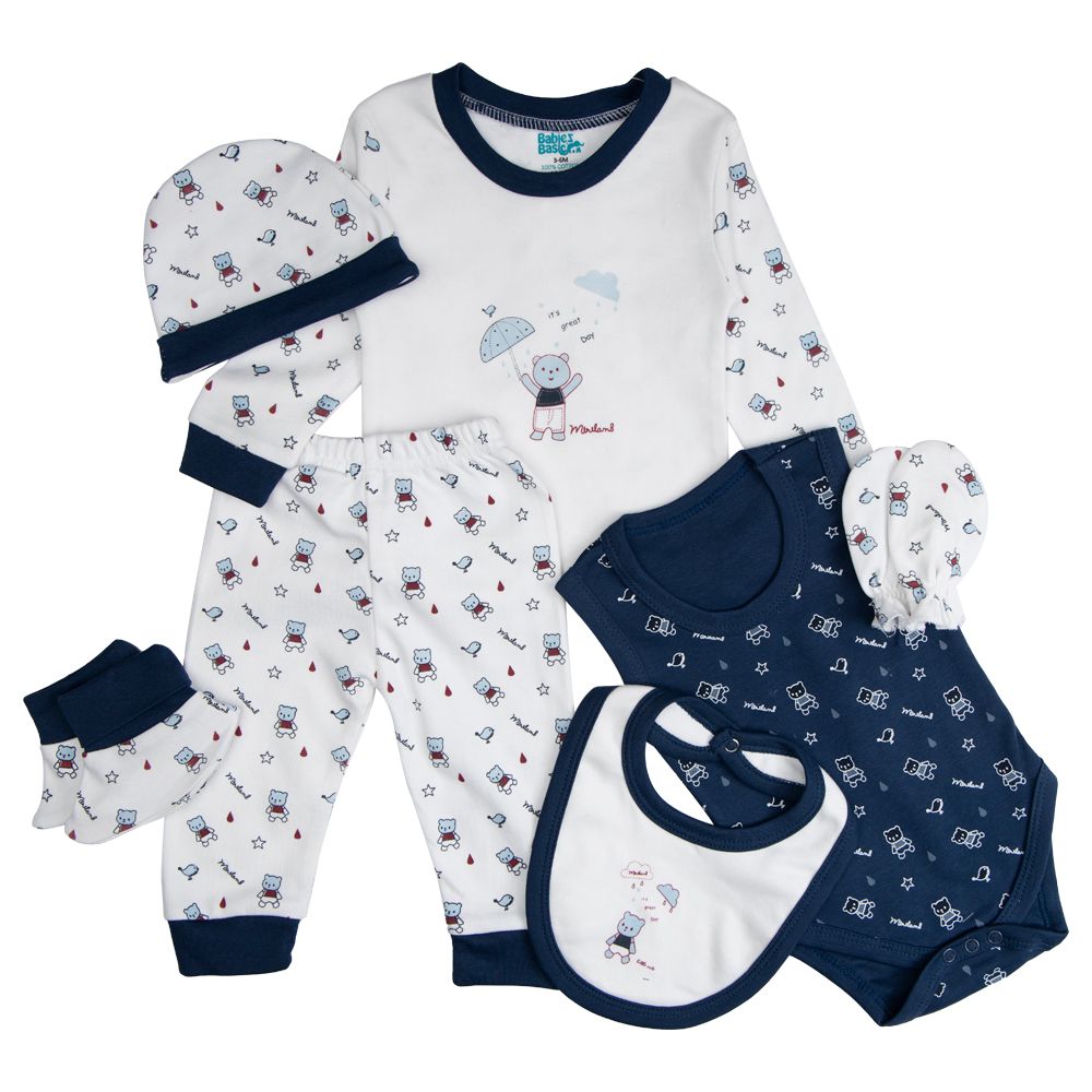 Babies Basic - 7pc-Set - Boys Matching Set - Blue