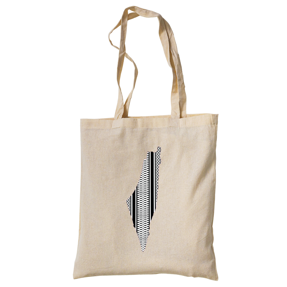 Twinkle Hands - Palestine Map Kufiya Eco-friendly Tote Bag