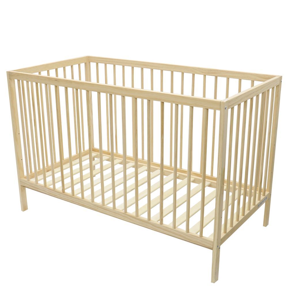 Bebesitos - Wooden Baby Crib - Beige - Large