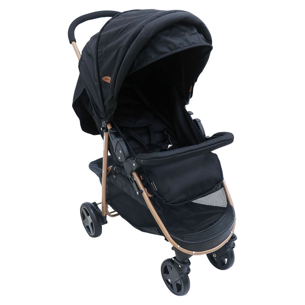 Bebesitos - Easystroll Baby Stroller With Head Pillow - Black