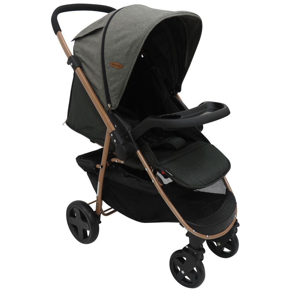 Bebesitos - Smoothride Reversible Stroller With Head Pillow - Grey