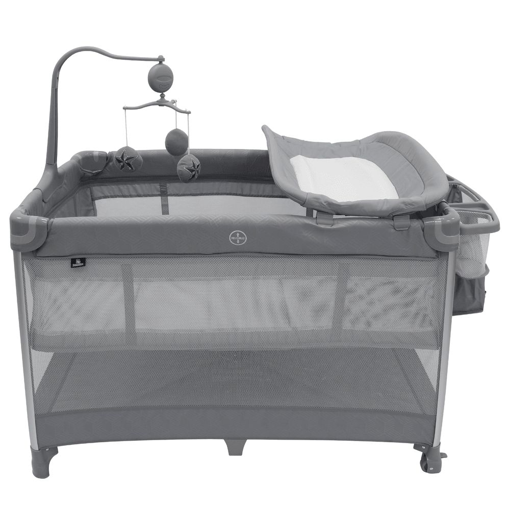 Bebesitos - All-in-One Luxury Nursery Center Bassinet And Playard - Light Grey