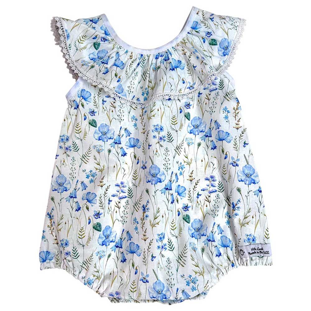 Petite Lamb - Sweet Pea Romper - White