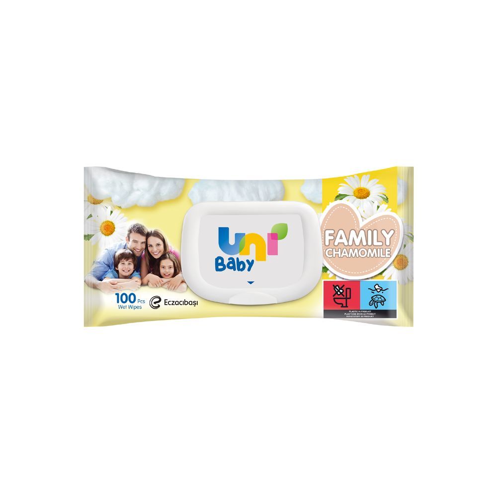 Uni Baby - Family Chamomile Wipes - 100 Pcs