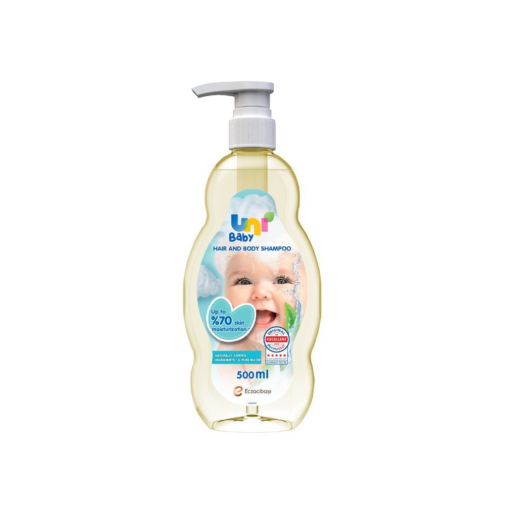 Uni Baby - Hair And Body Shampoo - Skin Moisturization - 500 ml