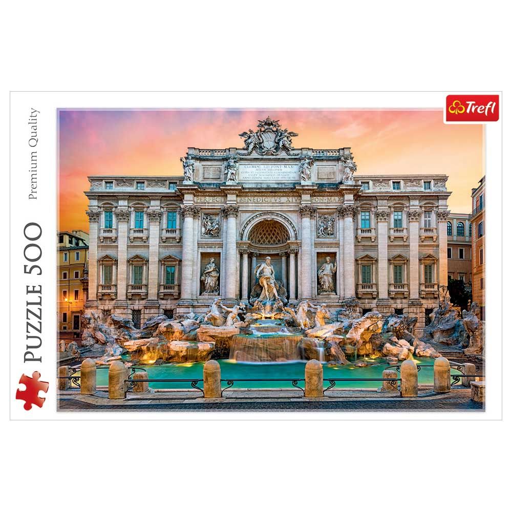 Trefl Puzzle - Fontanna Di Trevi Rome Puzzle - 500pcs