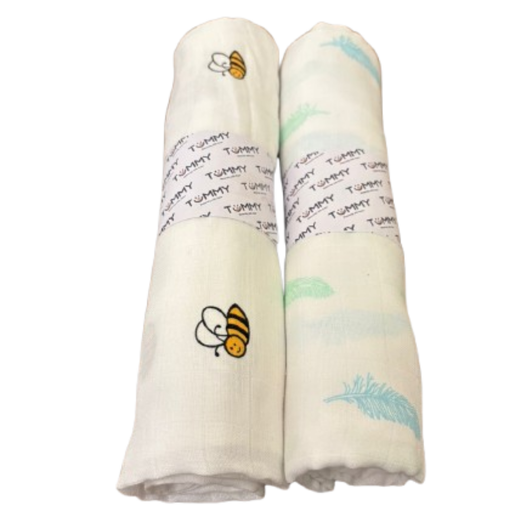 Tummy - Baby Essential Swaddle Combo - Pack of 2