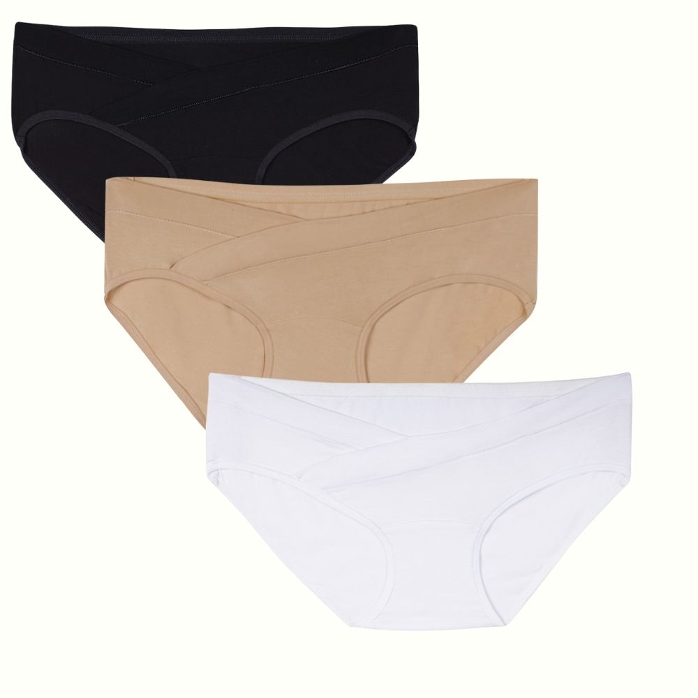 Tummy - Bamboo Cotton Low Waist Maternity Panty - Pack of 3