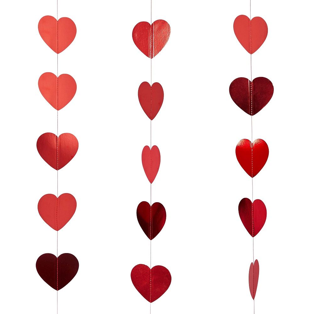 Hootyballoo - Trailing Hearts Decoration - 4 Metres