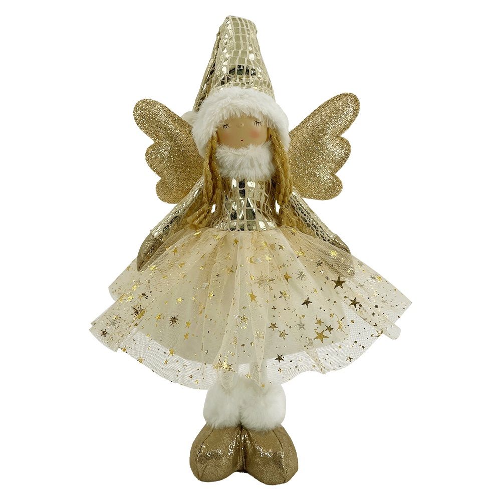 Christmas Magic - Christmas Angel - Battery Operated - Gold - 1 Pc