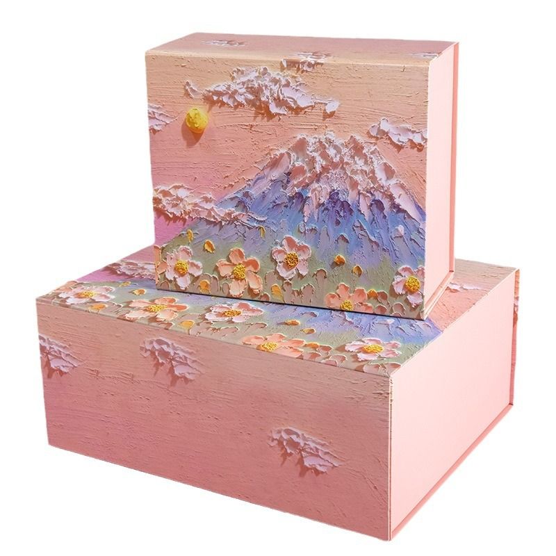 Y-PaperCo. - 3D Sunrise Oil Painting Gift Box - Medium 24x21x11cm