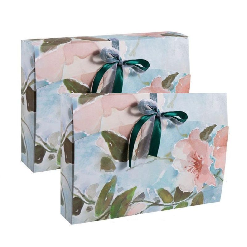 Y-PaperCo. - Oil Painting Flower Gift Box - S - Pack of 2