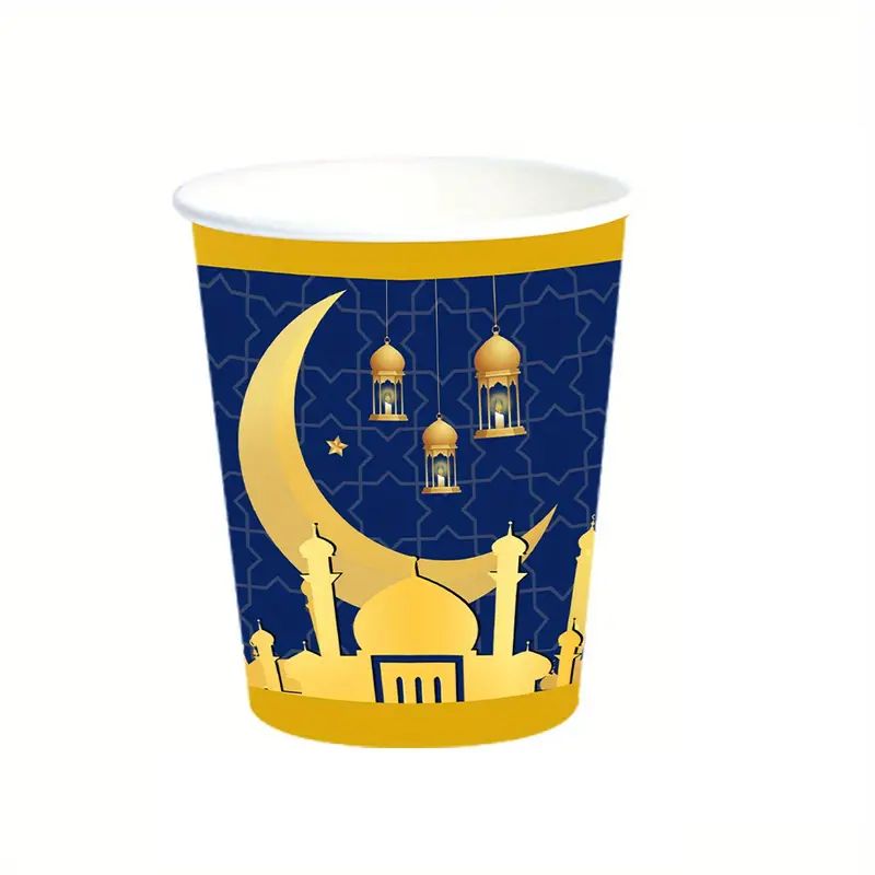 Long Sun - Eid Mubarak Paper Cups - Pack of 10