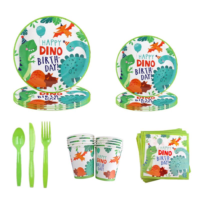 Long Sun - Party Tableware Set - Dinosaur - 68pcs