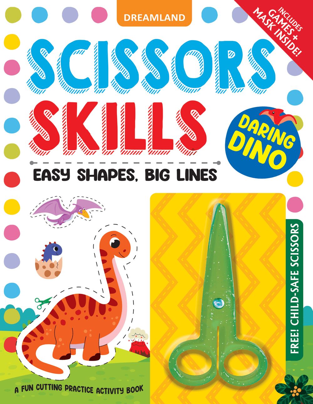 Daring Dino Scissors Skills Activity Book