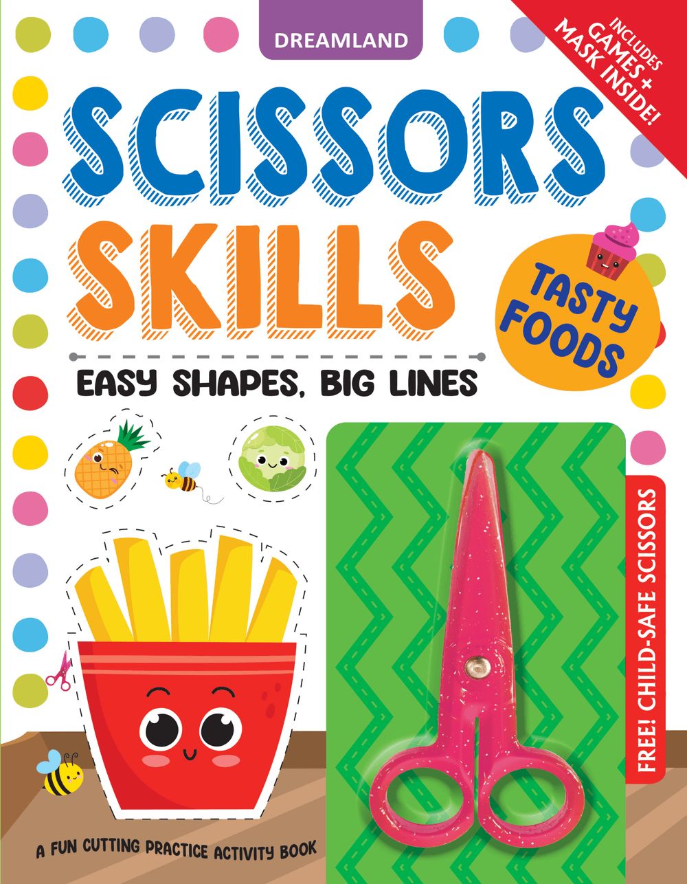 Tasty Foods Scissors Skills Activity Book