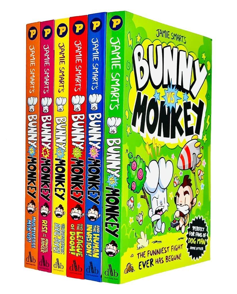 Bunny Vs Monkey Books Set - Pack of 7