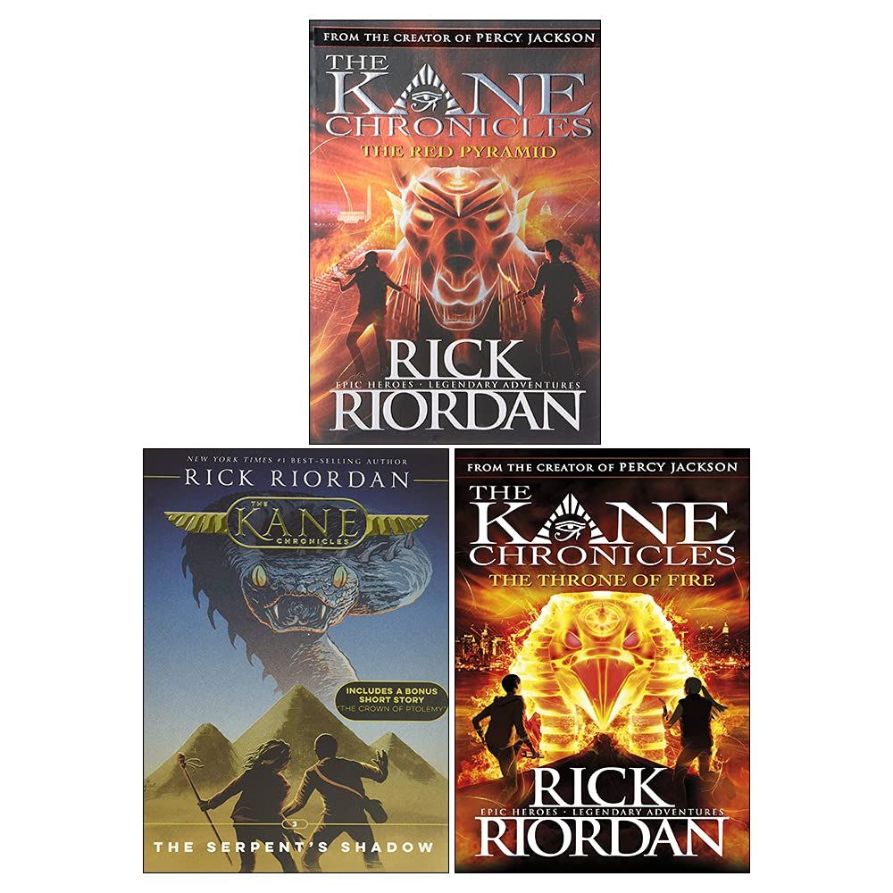 The Kane Chronicles Collection Rick Riordan Books - Pack of 3