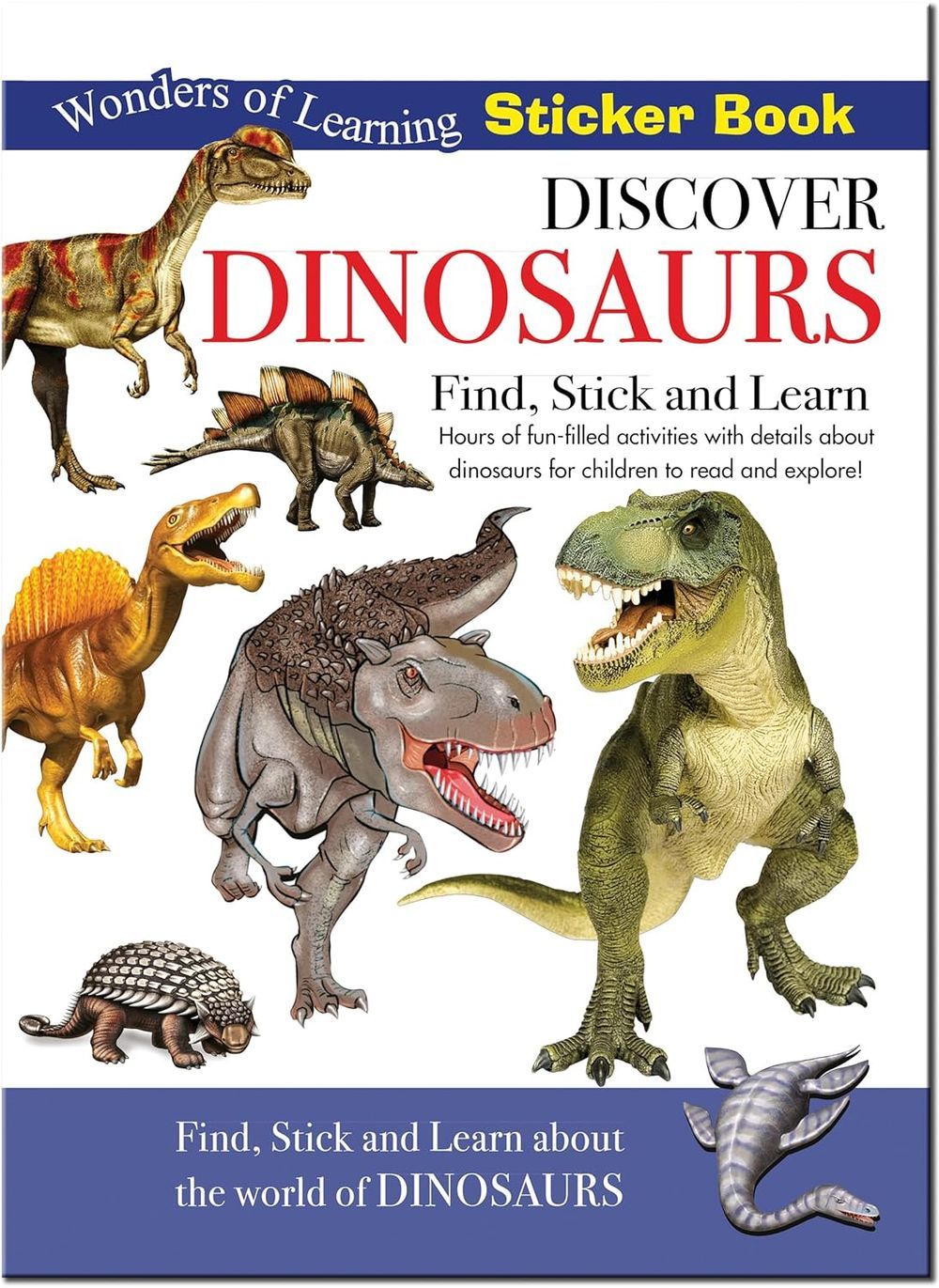 Wonders Of Learning Sticker Book - Discover Dinosaurs