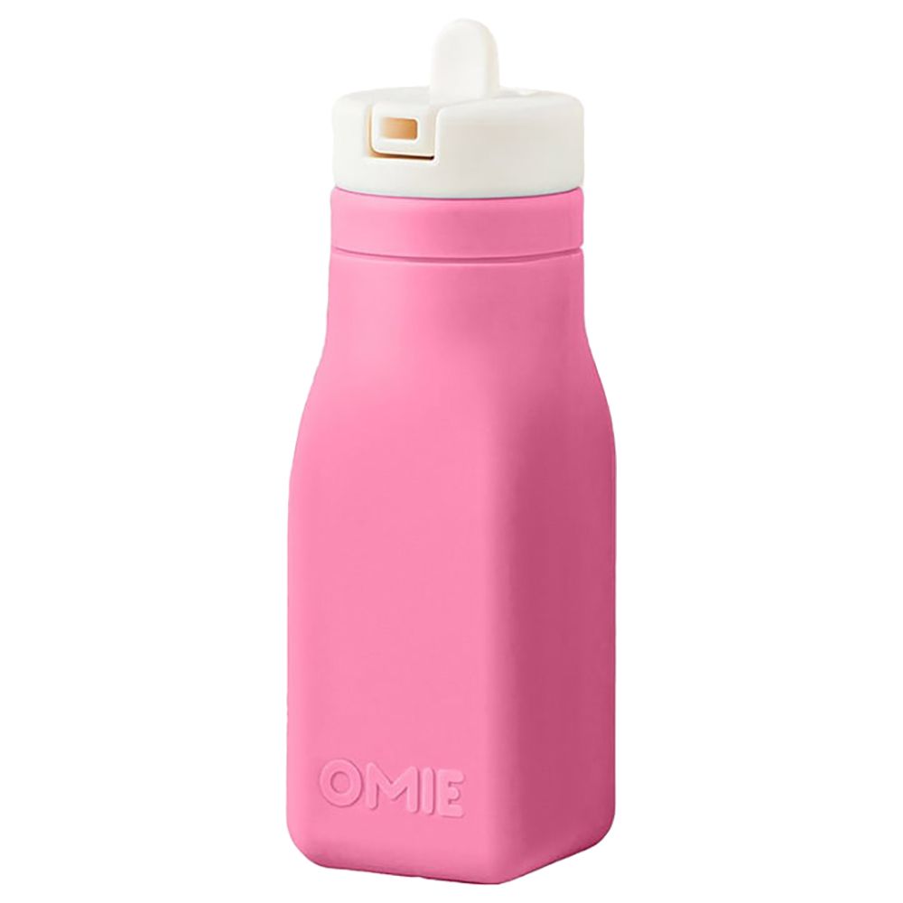 Omiebox - OmieLife OmieBottle Soft Silicone Water Bottle - Pink - 255 ml