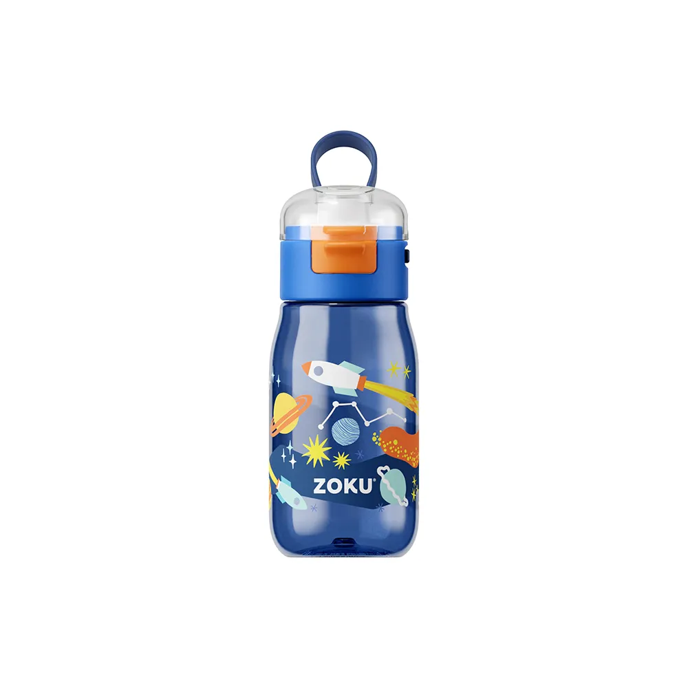 Zoku - Kids Flip Gulp Bottle - 475ml - Blue