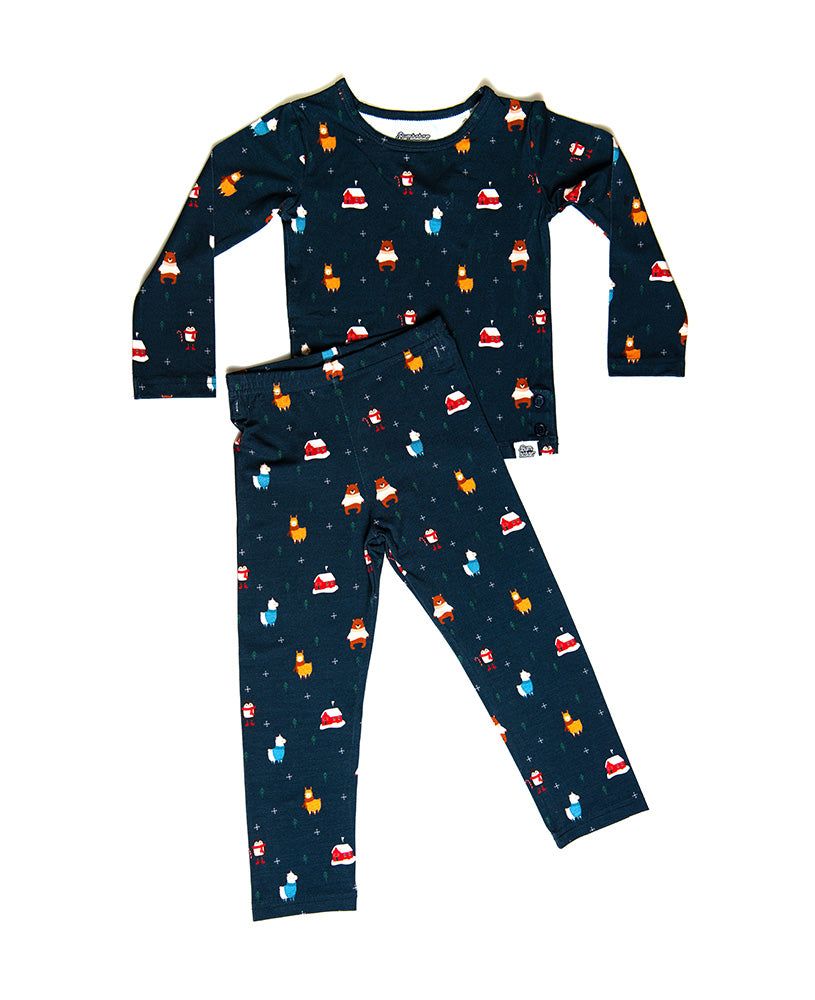 Bumbabae - 2pc-Set - Cosy Winter Pajama Set - Blue