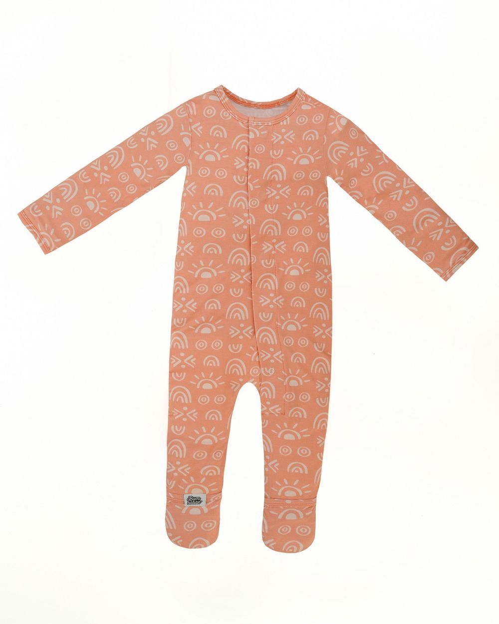 Bumbabae - MagClasp Sleepsuit - Peachy Sunshine