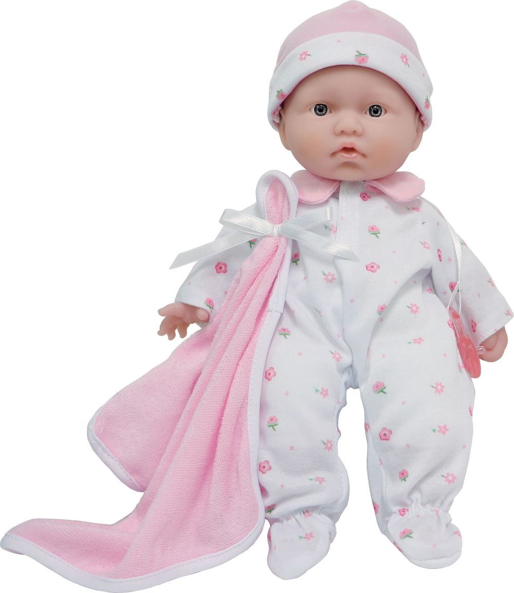 JC Toys - La Baby Doll - Pink/White - 11-Inch