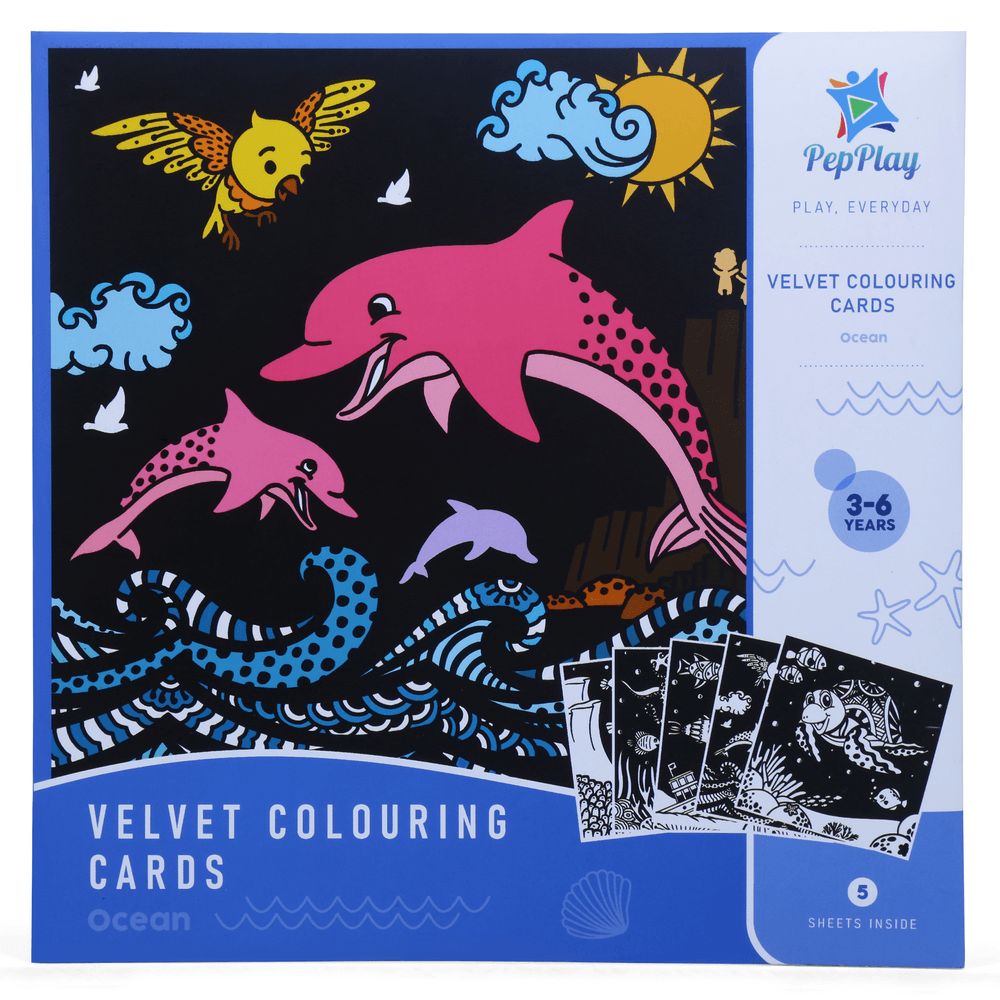 PepPlay - Velvet Colouring Cards - Ocean