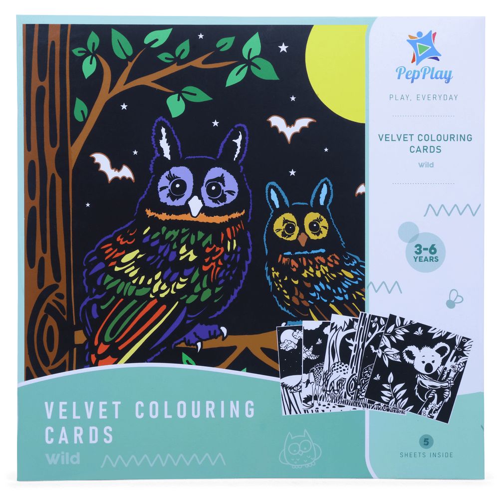 PepPlay - Velvet Colouring Cards - Wild