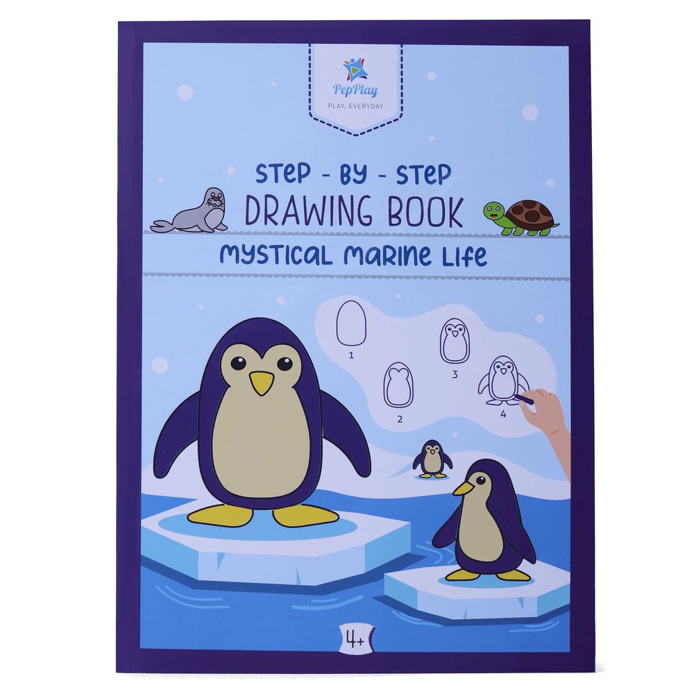 PepPlay - Step By Step Drawing Book - Mystical Marine Life