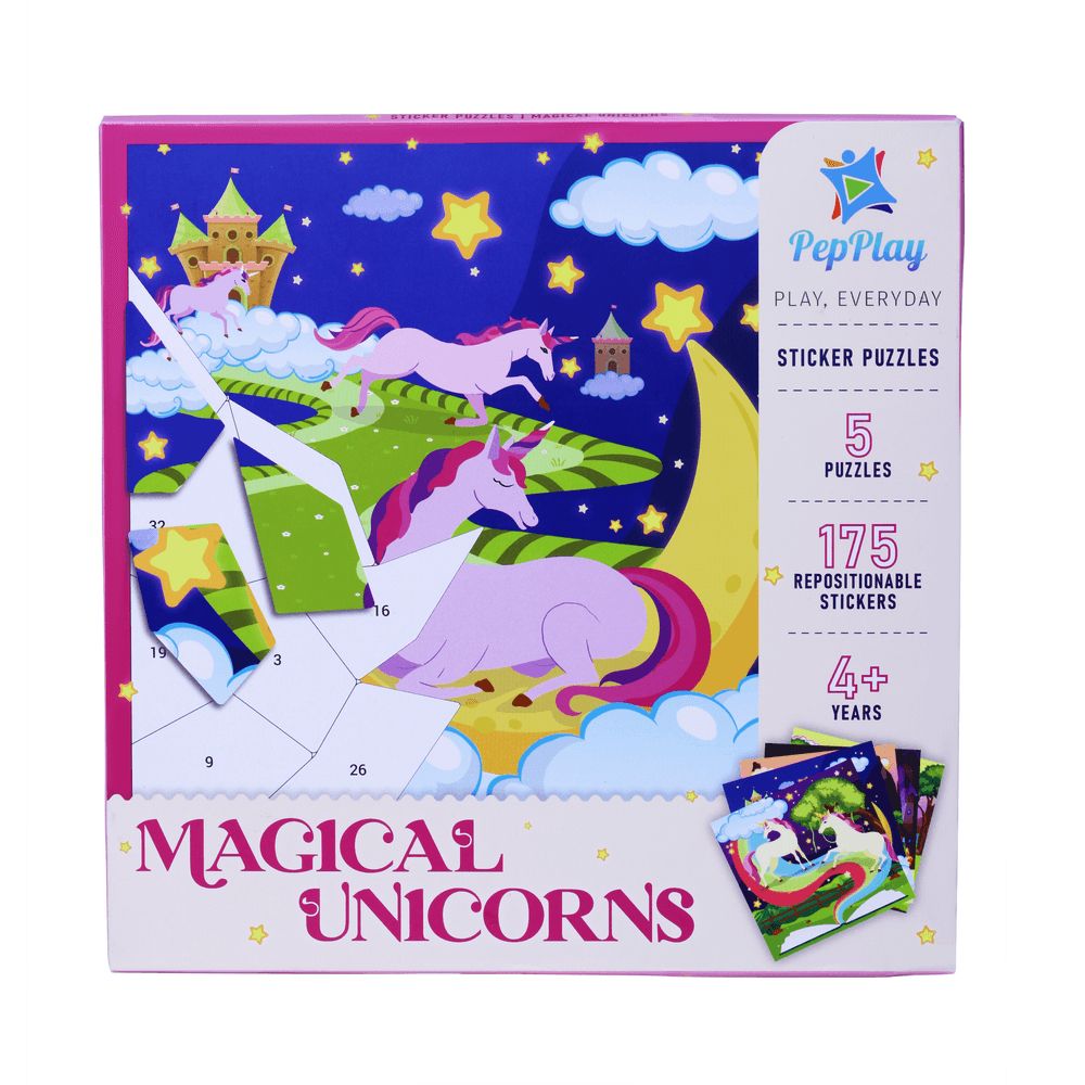 PepPlay - Educational Sticker Puzzle - Magical Unicorn