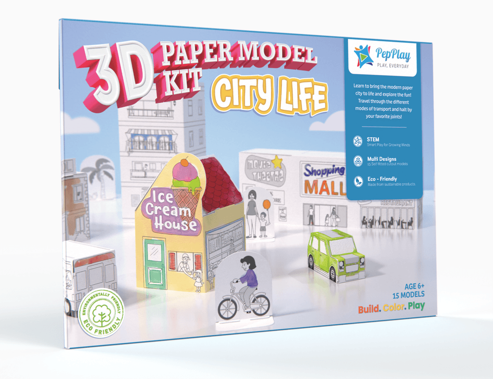 PepPlay - 3D Paper Model Kit - City Life