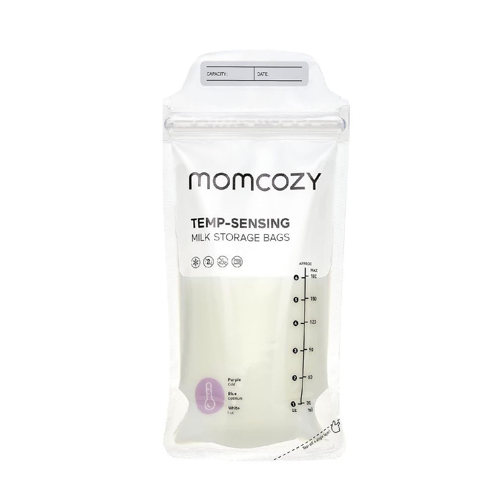 Momcozy - Temp-Sensing Milk Storage Bag - 177 ml - Pack of 50