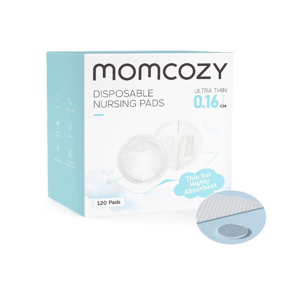 Momcozy - Ultra-Thin Disposable Nursing Pads - White - Pack of 120