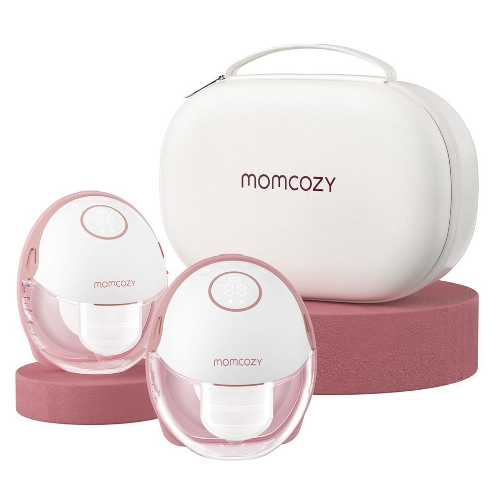 Momcozy - Mobile Style Hands-Free Double Breast Pump M6 - Maroon