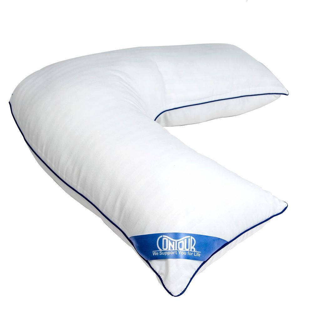 Contour - L Shaped Maternity Pillow - White