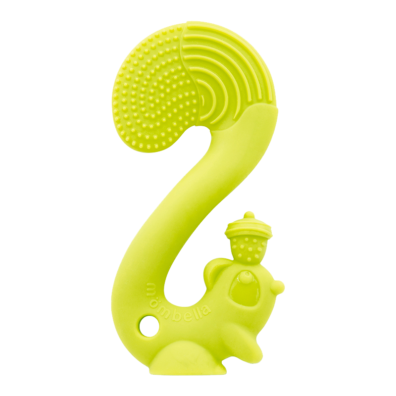 Mombella - Squirrel Baby Teether Toy - Green