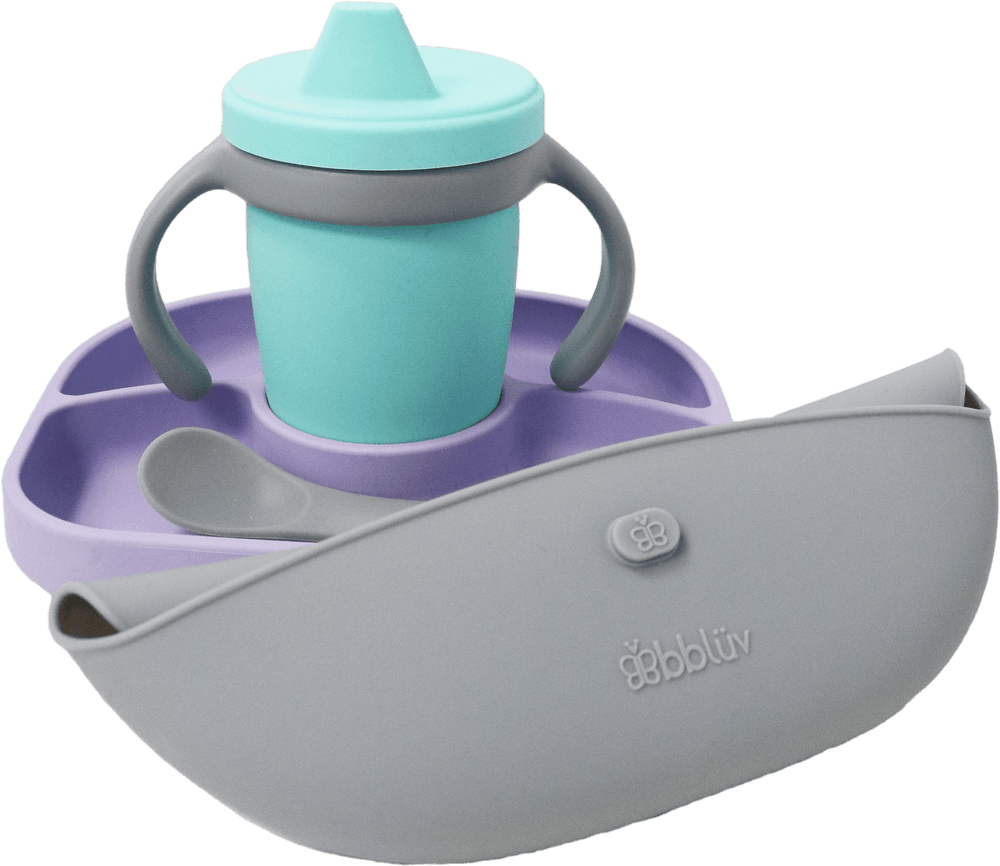 Bbluv - Silicone Feeding Set - Violet