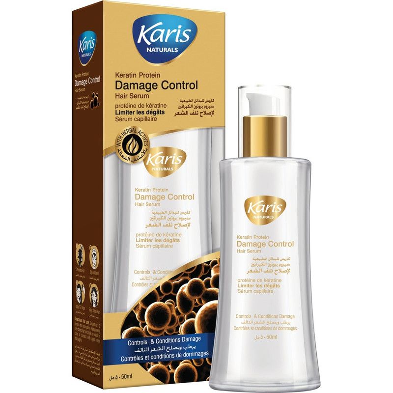 Karis Naturals - Keratin Protein Damage Control Hair Serum - 50 ml