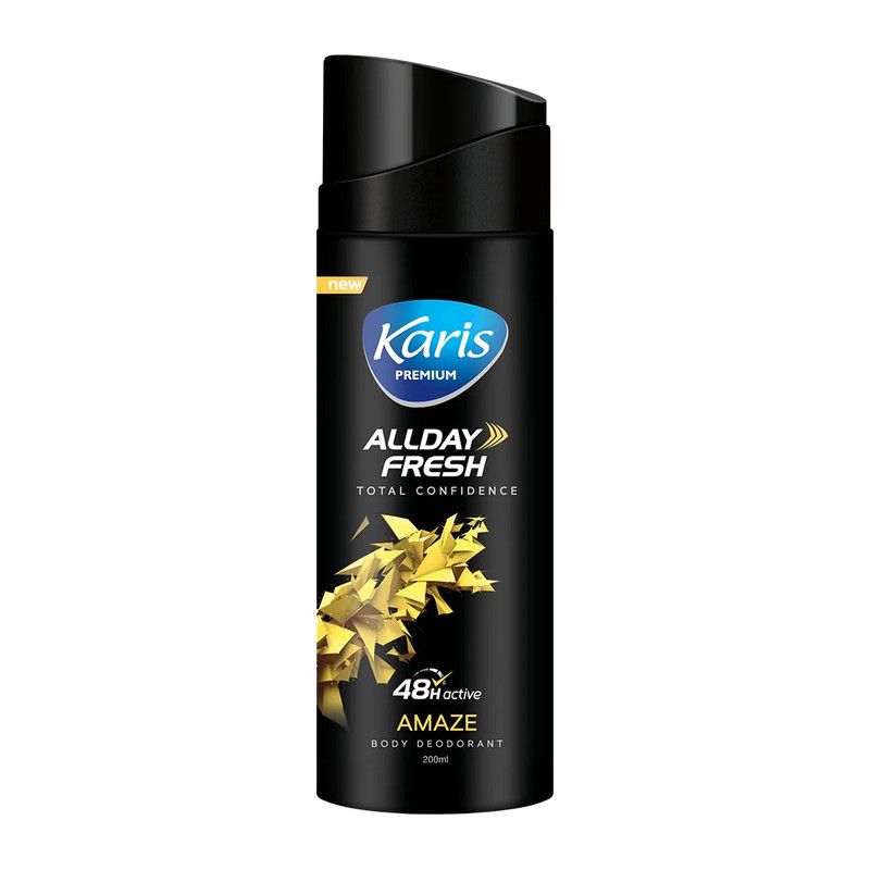 Karis Naturals - All Day Fresh Body Deodorant Spray - Amaze - 200 ml