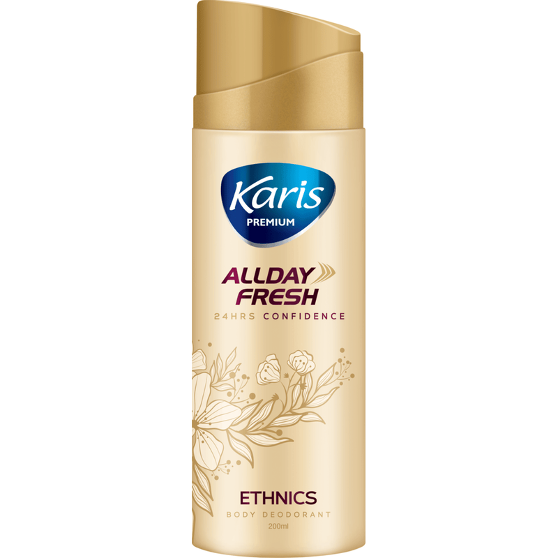 Karis Naturals - All Day Fresh Body Deodorant Spray - Ethnics - 200 ml