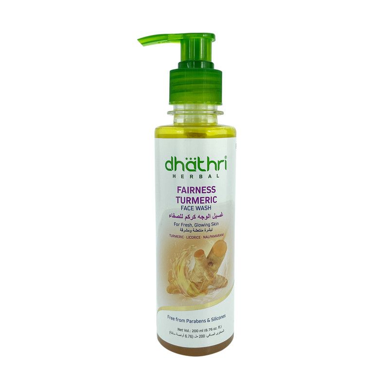 Dhathri - Herbal Fairness Turmeric Face Wash - 200 ml