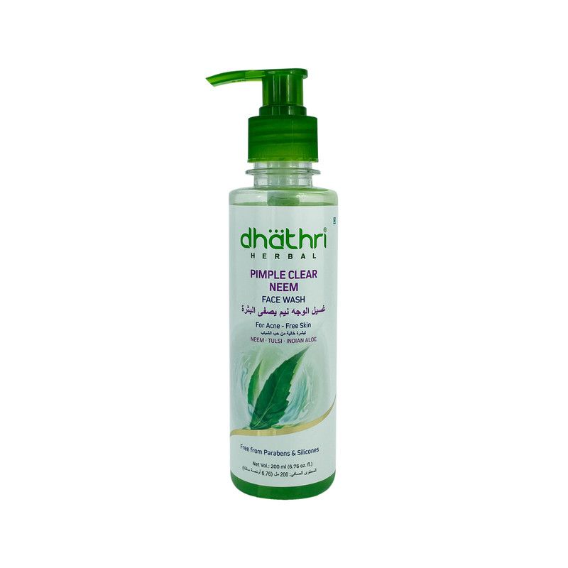 Dhathri - Herbal Pimple Clear Neem Face Wash - 200 ml