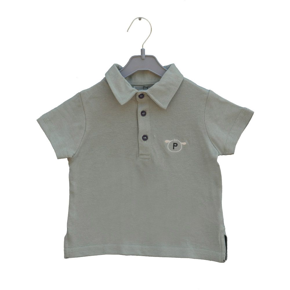 Prokids - Baby Button Up Olive Green Polo Shirt