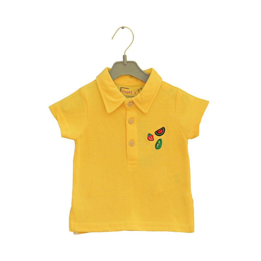 Prokids - Baby Button Up Polo Shirt - Yellow