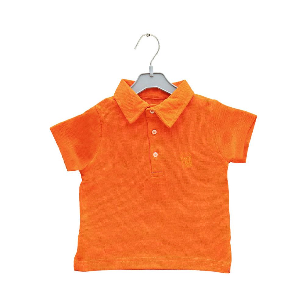 Prokids - Baby Button Up Polo Shirt - Red Orange